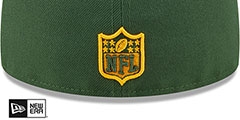 Packers TRIPLE THREAT IDENTITY Green Fitted Hat by New Era - 4th View