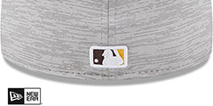 Padres 2023 CLUBHOUSE Heather Grey Fitted Hat by New Era - 4th View