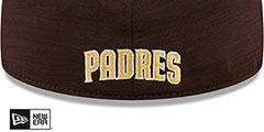 Padres 2024 ALTERNATE CLUBHOUSE Heather Brown Fitted Hat by New Era - 4th View