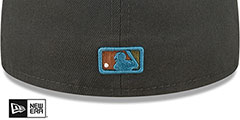 Padres COLOR PACK MULTI Charcoal Fitted Hat by New Era - 4th View