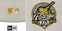 Padres TWO-TONE STONE Fitted Hat by New Era - 4th View