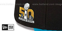 Panthers NFL SUPER BOWL 50 Fitted Hat by New Era - 4th View