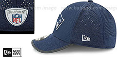 Patriots 2017 NFL TRAINING FLEX Navy Hat by New Era - 4th View