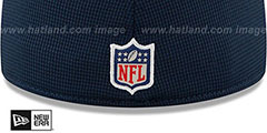 Patriots 2021 NFL SIDELINE HOME Navy Fitted Hat by New Era - 4th View