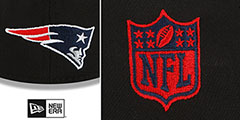 Patriots 2022 NFL DRAFT FLEX  Black-Navy Hat by New Era - 4th View