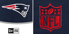 Patriots 2023 NFL DRAFT Navy Fitted Hat by New Era - 4th View