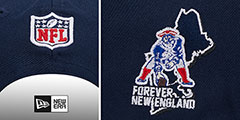 Patriots 2024 NFL DRAFT SNAPBACK Navy Hat by New Era - 4th View