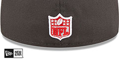 Patriots 2T COLOR PACK Charcoal-Red Fitted Hat by New Era - 4th View