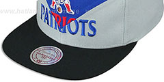 Patriots AMPLIFY DIAMOND SNAPBACK Royal-Grey Hat by Mitchell and Ness - 4th View