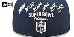 Patriots CROWN CHAMPS Navy Fitted Hat by New Era - 4th View