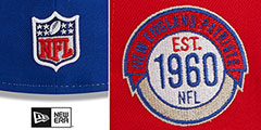 Patriots HISTORIC SIDELINE PINWHEEL Fitted Hat by New Era - 4th View