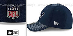 Patriots HONEYCOMB STADIUM FLEX Navy Hat by New Era - 4th View