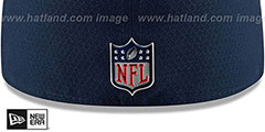 Patriots HONEYCOMB STADIUM Navy Fitted Hat by New Era - 4th View