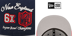 Patriots LETTERMAN SIDE-PATCH Fitted Hat by New Era - 4th View