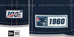 Patriots ONFIELD SIDELINE ROAD Navy Fitted Hat by New Era - 4th View