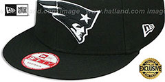 Patriots TEAM-BASIC SNAPBACK Black-White Hat by New Era - 4th View