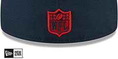 Patriots TRIPLE THREAT IDENTITY Navy Fitted Hat by New Era - 4th View