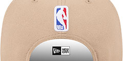 Pelicans 2024 NBA DRAFT SNAPBACK Camel-Navy Hat by New Era - 4th View