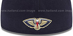 Pelicans SECONDARY TEAM-BASIC Navy Hat by New Era - 4th View