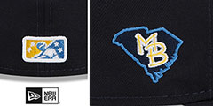 Pelicans THEME NIGHT Navy Fitted Hat by New Era - 4th View