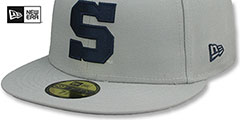 Penn State ALT NCAA TEAM-BASIC Grey Fitted Hat by New Era - 4th View