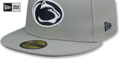 Penn State NCAA TEAM-BASIC Grey Fitted Hat by New Era - 4th View