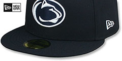 Penn State NCAA TEAM-BASIC Navy Fitted Hat by New Era - 4th View