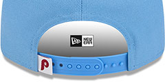 Phillies COOPERSTOWN STRETCH-SNAP Sky Hat by New Era - 4th View