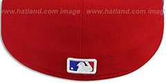 Phillies SIDE TEAM-PATCH Red Fitted Hat by New Era - 4th View