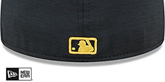 Pirates 2024 ONFIELD CLUBHOUSE Heather Black Fitted Hat by New Era - 4th View