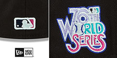 Pirates 76TH WS POLAR LIGHTS Black-Pink Fitted Hat by New Era - 4th View