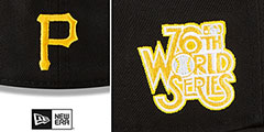 Pirates LOGO BLOOM SIDE-PATCH Black-Yellow Fitted Hat by New Era - 4th View