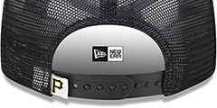 Pirates TEAM-BASIC TRUCKER SNAPBACK Black Hat by New Era - 4th View