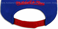 Pistons LASER-STITCH SNAPBACK Royal-Red Hat by Mitchell and Ness - 4th View