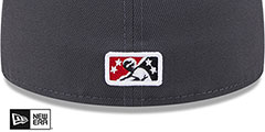 Quakes THEME NIGHT Charcoal Fitted Hat by New Era - 4th View