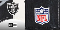 Raiders 2022 NFL SIDELINE TIE-DYE SNAPBACK Hat by New Era - 4th View