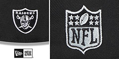 Raiders 2023 NFL DRAFT Black Fitted Hat by New Era - 4th View