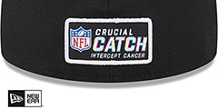 Raiders 2023 ONFIELD CRUCIAL CATCH Fitted Hat by New Era - 4th View