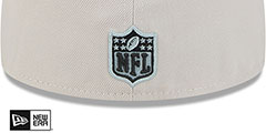 Raiders 2024 HISTORIC SIDELINE Stone-Black Fitted Hat by New Era - 4th View