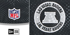 Raiders 2024 NFL SIDELINE Black Fitted Hat by New Era - 4th View