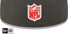 Raiders 2T COLOR PACK Charcoal-Red Fitted Hat by New Era - 4th View