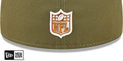 Raiders 2T COLOR PACK Olive-Tan Fitted Hat by New Era - 4th View