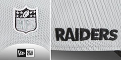 Raiders DASHMARK SIDELINE SNAPBACK Grey-Black Hat by New Era - 4th View