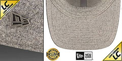 Raiders EK MELTON FABRIC MIX Grey Hat by New Era - 4th View