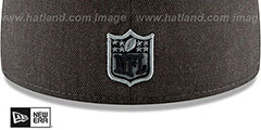 Raiders HEATHER-CRISP Black Fitted Hat by New Era - 4th View