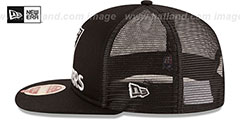 Raiders HERITAGE FOAM FRONT TRUCKER SNAPBACK Black Hat by New Era - 4th View