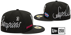 Raiders HISTORIC CHAMPIONS Black Fitted Hat by New Era - 4th View