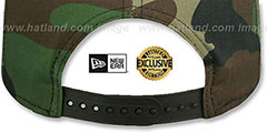 Raiders SCRIPT TEAM-BASIC SNAPBACK Army Camo Hat by New Era - 4th View