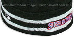 Raiders SUPER BOWL XI Black Knit Beanie Hat by New Era - 4th View