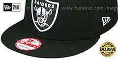 Raiders TEAM-BASIC SNAPBACK Black-White Hat by New Era - 4th View